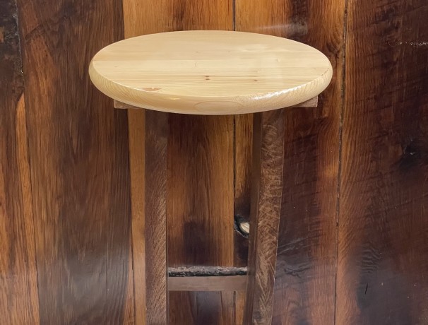 Oak Propagation Table Number One and Chair Oak Propagation Table Number One and Chair